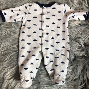 6/$15 🔹NEWBORN little blue cars onesie